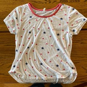 Rewash red white and blue stars tee